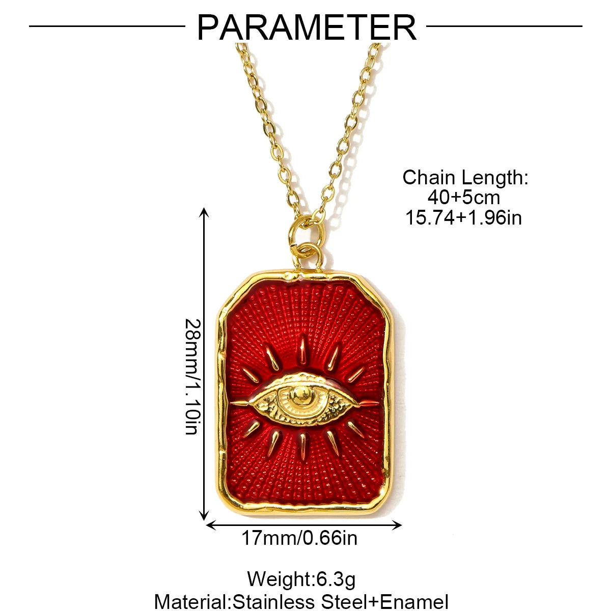 NUMA Evil Eye Necklace – Red Protection Amulet - Unisex