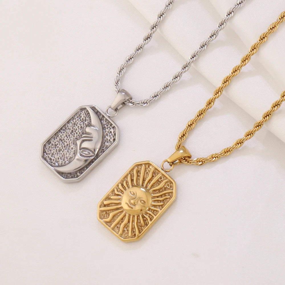 NUMA Sun & Moon Necklace – Celestial Harmony - Unisex