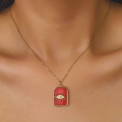 NUMA Evil Eye Necklace – Red Protection Amulet - Unisex