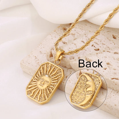 NUMA Sun & Moon Necklace – Celestial Harmony - Unisex